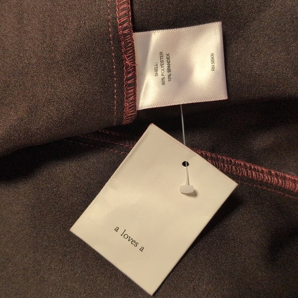 A Loves A Faux Suede Button Front Long Sleeve Mini Shirt Dress - Picture 5 of 5